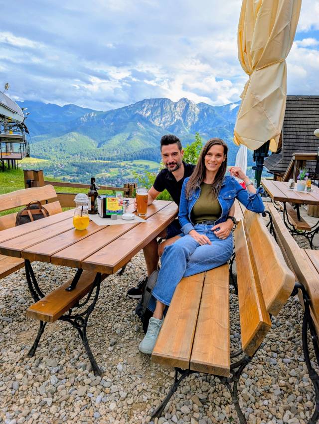  Kilátás Gubalówka tetejéről, Lengyelország Tátra