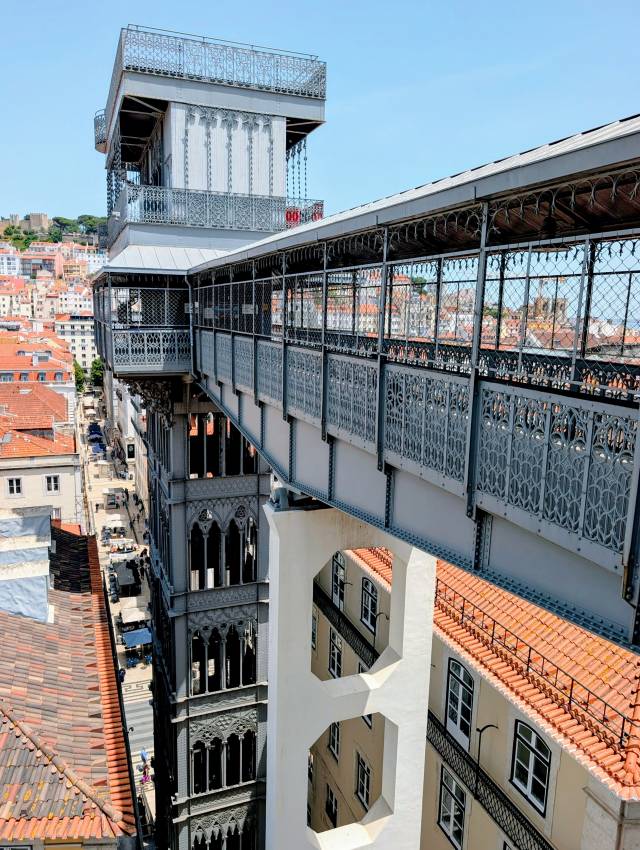 Santa Justa felvonó felülről