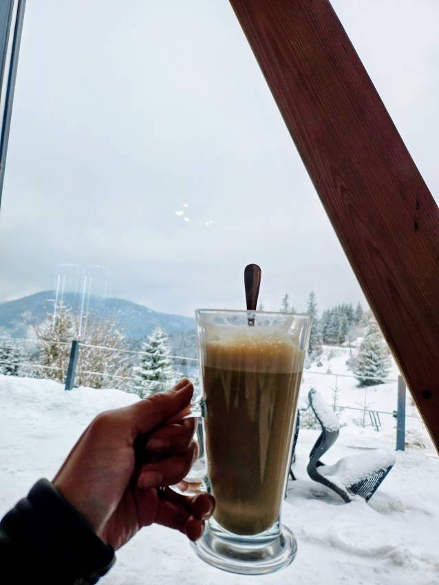 Kávézás a Hargitán